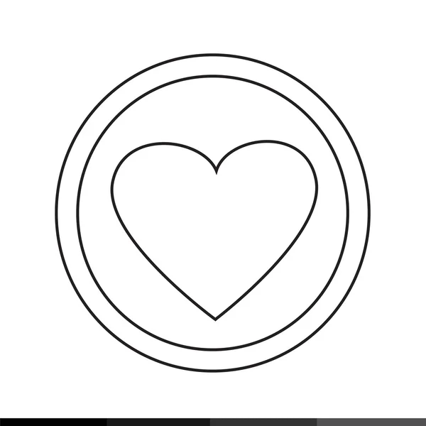 Simple Heart icon — Stock Vector