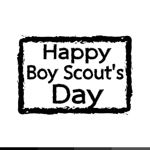 Gelukkige dag van boy scout — Stockvector