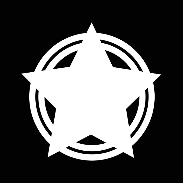 Einfaches Star-Symbol — Stockvektor