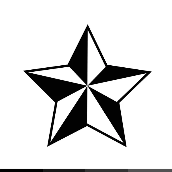 Jednoduché ikonu hvězdičky — Stockový vektor