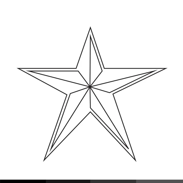 Ícone estrela simples —  Vetores de Stock