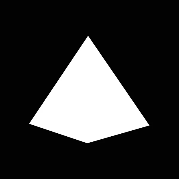 Icône pyramidale simple — Image vectorielle
