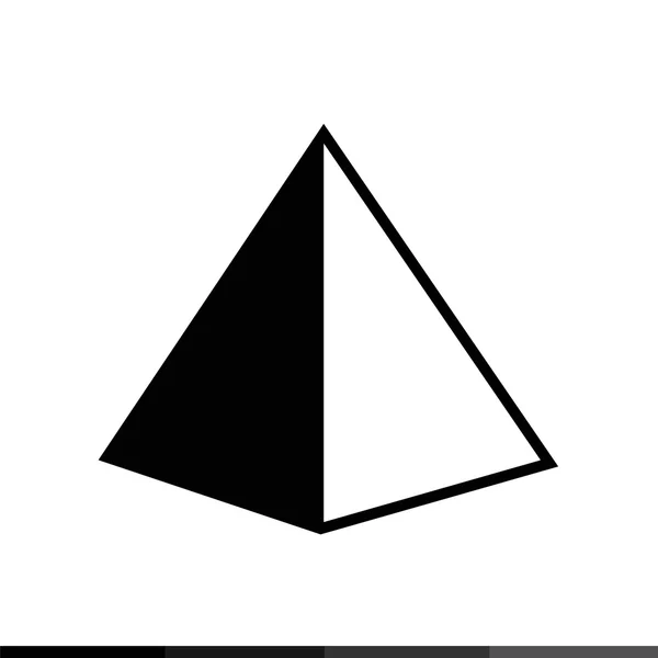 Einfaches Pyramidensymbol — Stockvektor