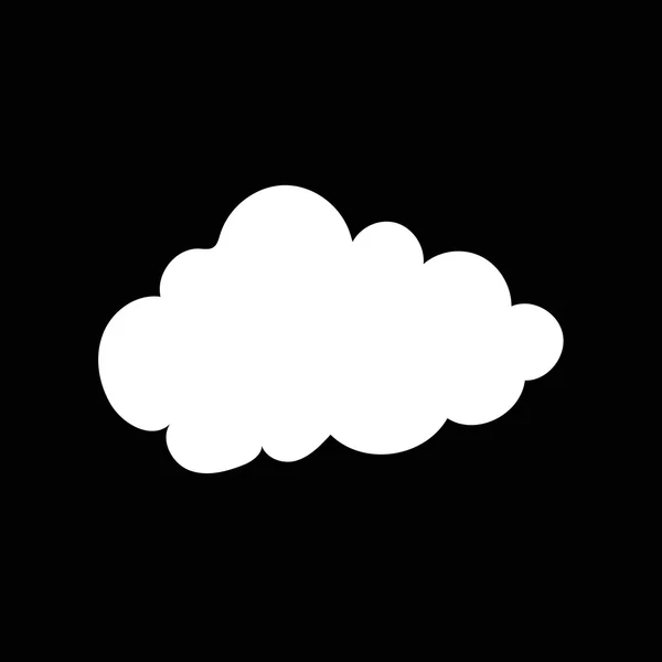 Ícone de nuvem simples — Vetor de Stock