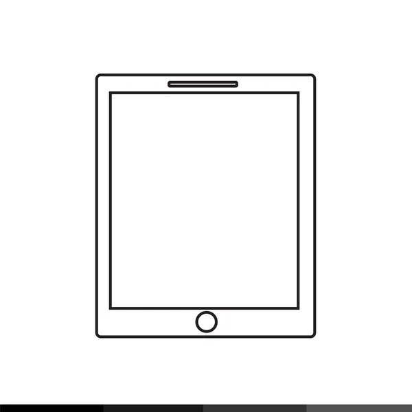 Pictogram eenvoudige Tablet — Stockvector