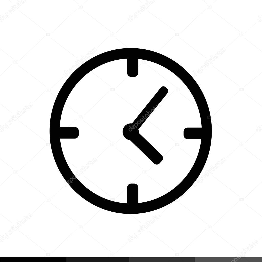 Simple Clock Icon — Stock Vector © porjai 115169610