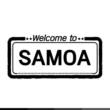 Samoa illüstrasyon tasarımı için hoş geldiniz