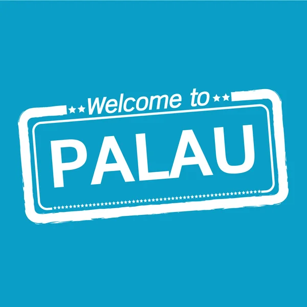 Willkommen bei Palau Illustration Design — Stockvektor