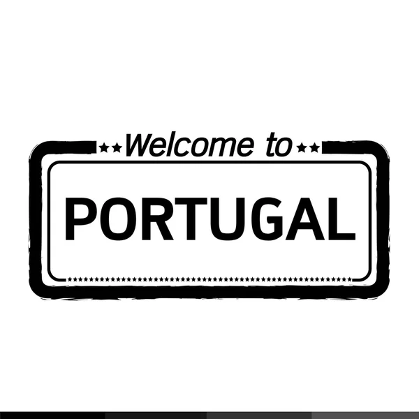 Üdvözöljük Portugália illusztráció design — Stock Vector