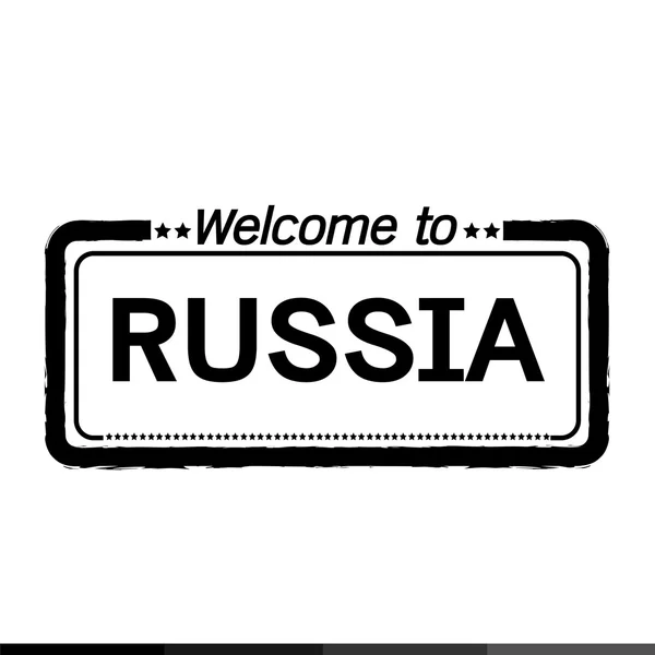 Bienvenido al diseño de ilustración de RUSIA — Vector de stock