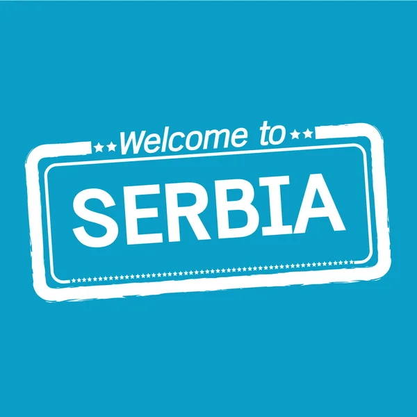 Welcome to SERBIA illustration design — Stock Vector