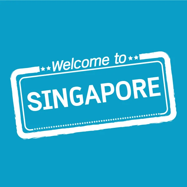 Ласкаво просимо в Сінгапурі ілюстрація дизайн — стоковий вектор