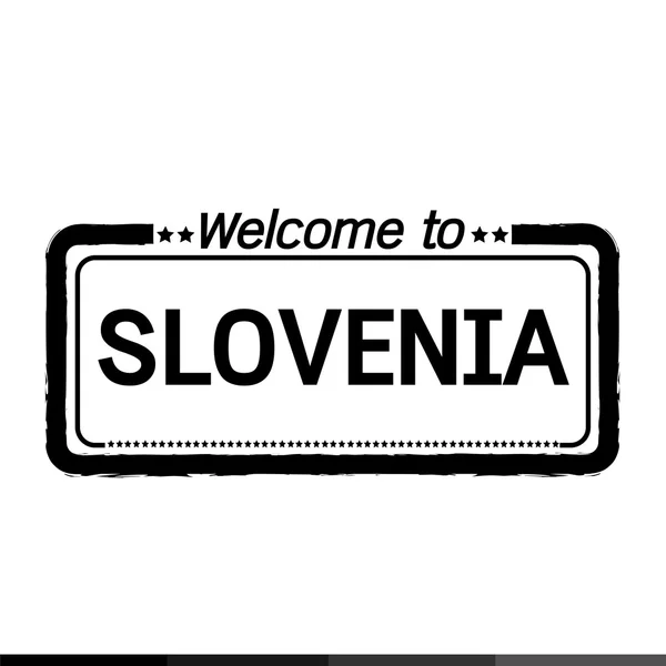 Bem-vindo ao design de ilustração SLOVENIA —  Vetores de Stock