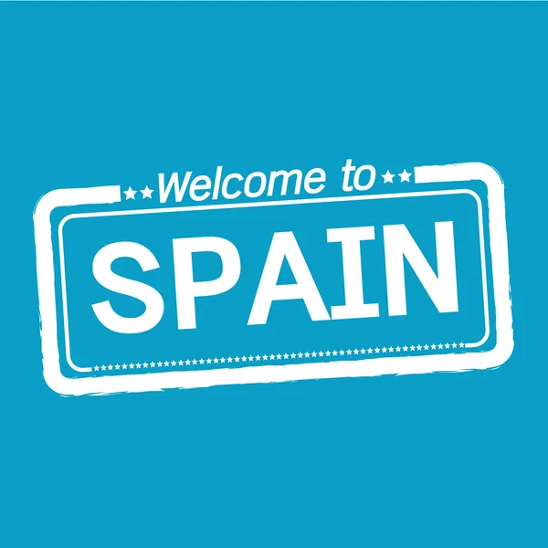 Welcome to SPAIN illustration design — Stock Vector