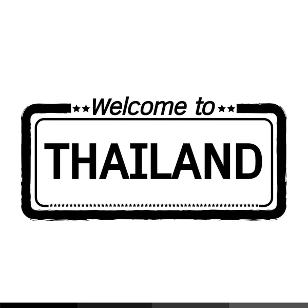 Willkommen bei thailand illustration design — Stockvektor