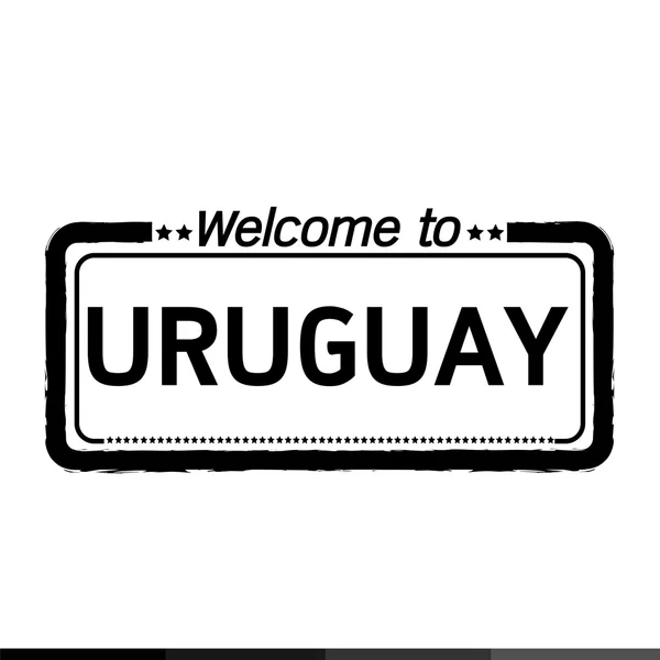 Welcome to URUGUAY illustration design — Stock Vector