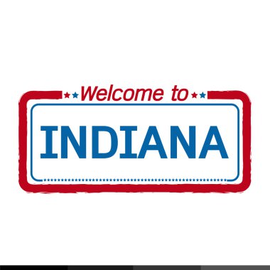 Indiana bize devlet illüstrasyon tasarımı için hoş geldiniz