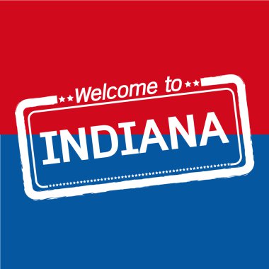 Indiana bize devlet illüstrasyon tasarımı için hoş geldiniz