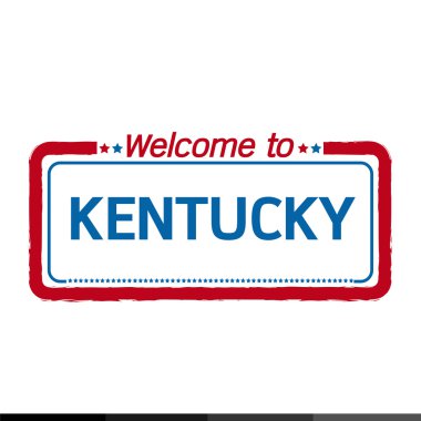 Kentucky bize devlet illüstrasyon tasarımı için hoş geldiniz