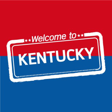 Kentucky bize devlet illüstrasyon tasarımı için hoş geldiniz