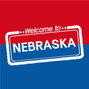 Nebraska bize devlet illüstrasyon tasarımı için hoş geldiniz