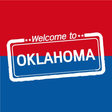 Bize devlet Oklahoma illüstrasyon tasarımı için hoş geldiniz