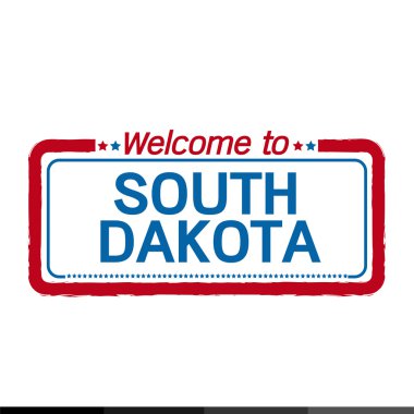Güney Dakota bize devlet illüstrasyon tasarımı için hoş geldiniz