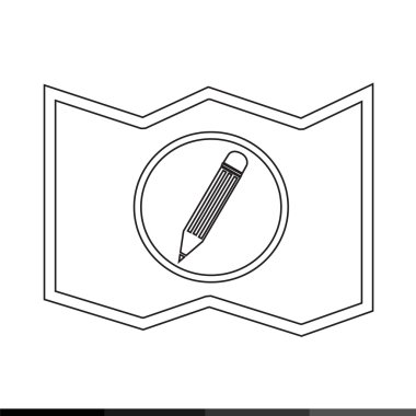 Harita simgesi tasarım