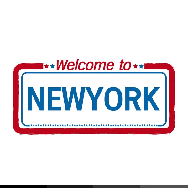 Welkom bij Newyork van ons State afbeelding ontwerp — Stockvector