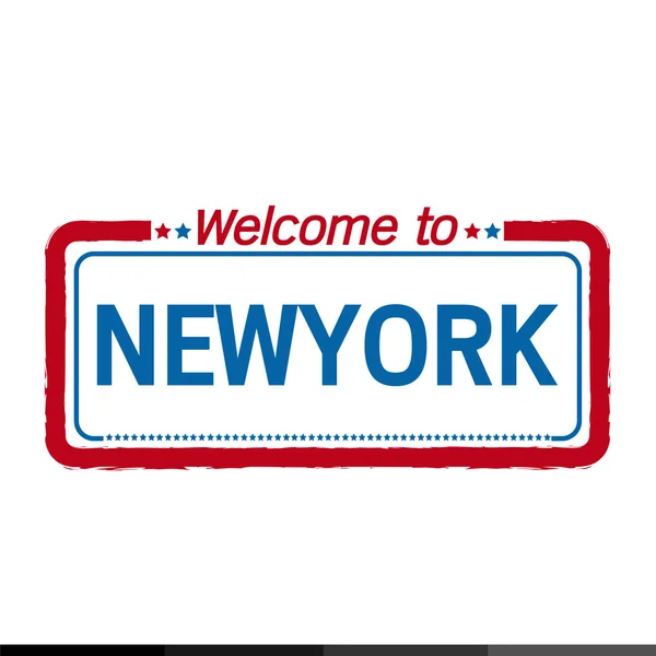 Bienvenue sur NEWYORK of US State illustration design — Image vectorielle