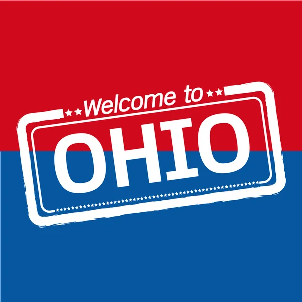 Bienvenue à OHIO of US State illustration design — Image vectorielle
