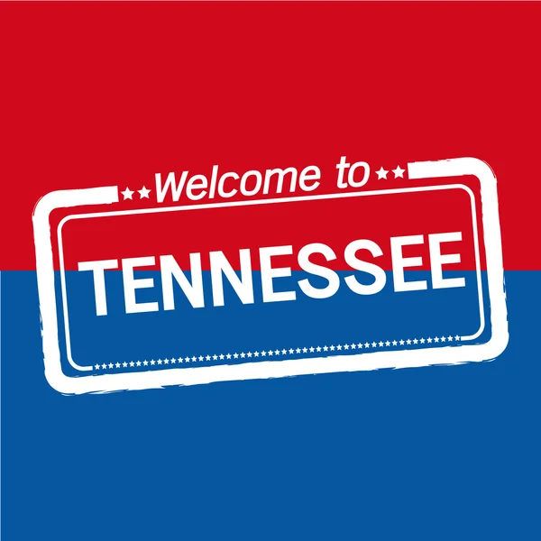 Welkom bij Tennessee van ons State afbeelding ontwerp — Stockvector