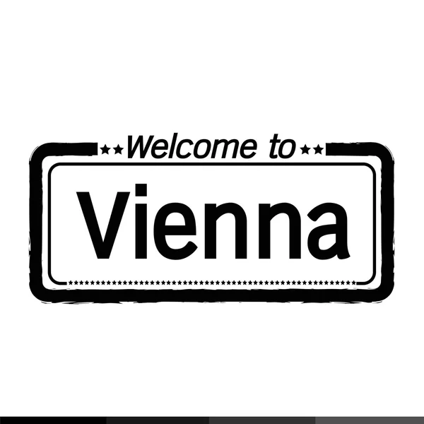 Zapraszamy do Vienna city ilustracja projektu — Wektor stockowy