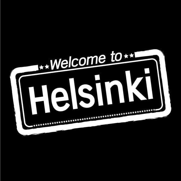 ヘルシンキ市イラスト デザインへようこそ — ストックベクタ