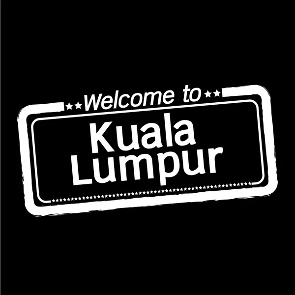Bienvenido a Kuala Lumpur — Archivo Imágenes Vectoriales