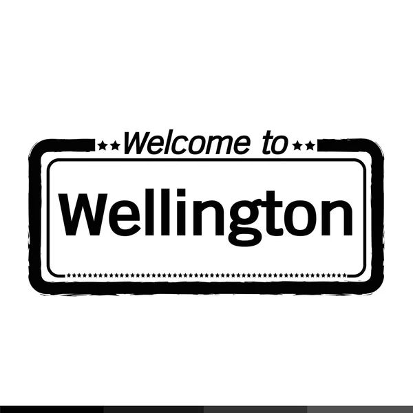 Добро пожаловать в Веллингтон — стоковый вектор
