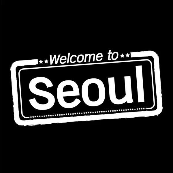 Witaj w mieście Seul — Wektor stockowy