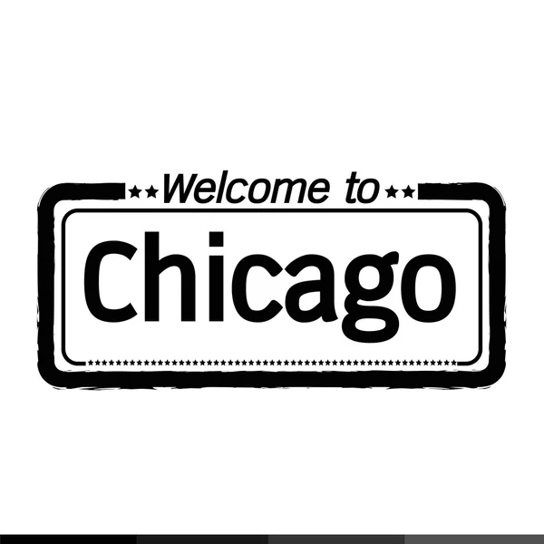 Bienvenue à Chicago City — Image vectorielle