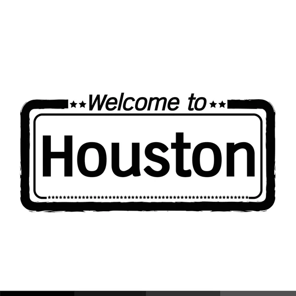 Bienvenue à Houston City — Image vectorielle