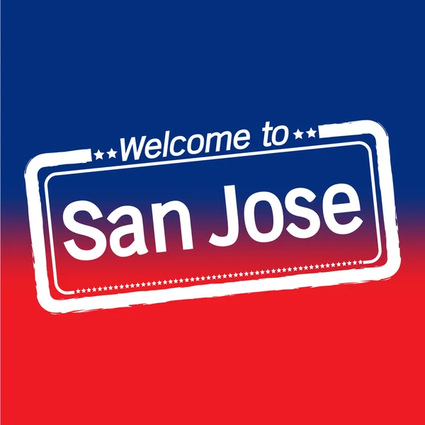 Witaj w San Jose City — Wektor stockowy