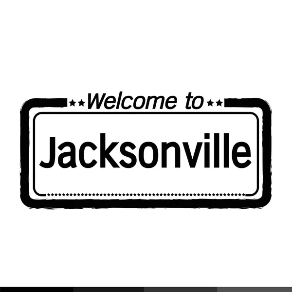 Benvenuti a Jacksonville City — Vettoriale Stock