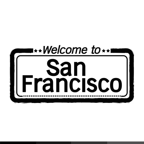 Bienvenue à San Francisco City — Image vectorielle
