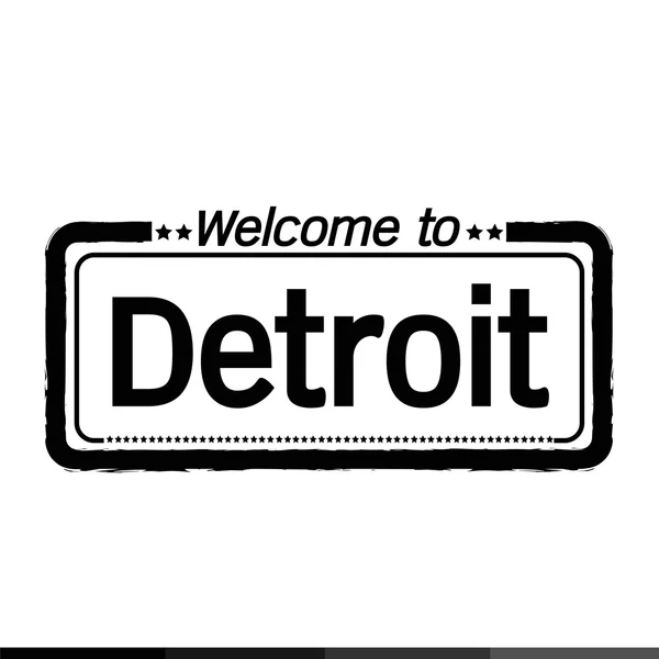 Bienvenue à Detroit City — Image vectorielle