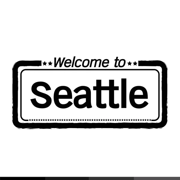 Bienvenue à Seattle City — Image vectorielle
