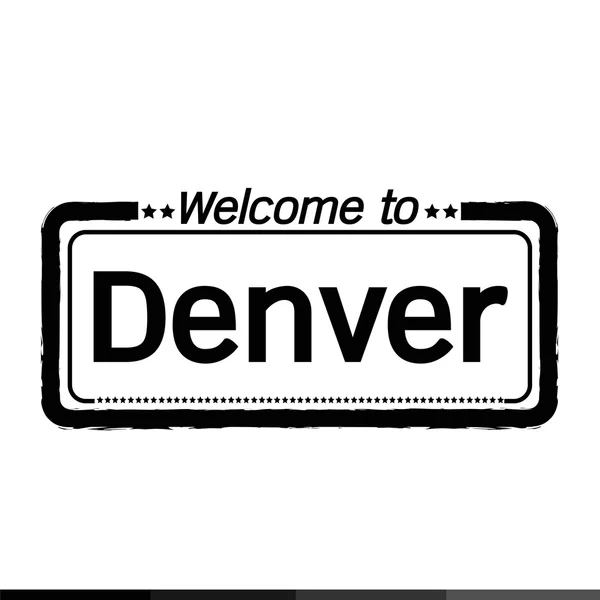 Bienvenue à Denver City — Image vectorielle