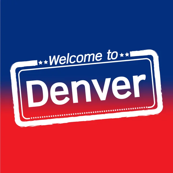 Bienvenue à Denver City — Image vectorielle