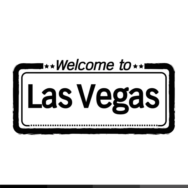 Willkommen in Las Vegas City — Stockvektor