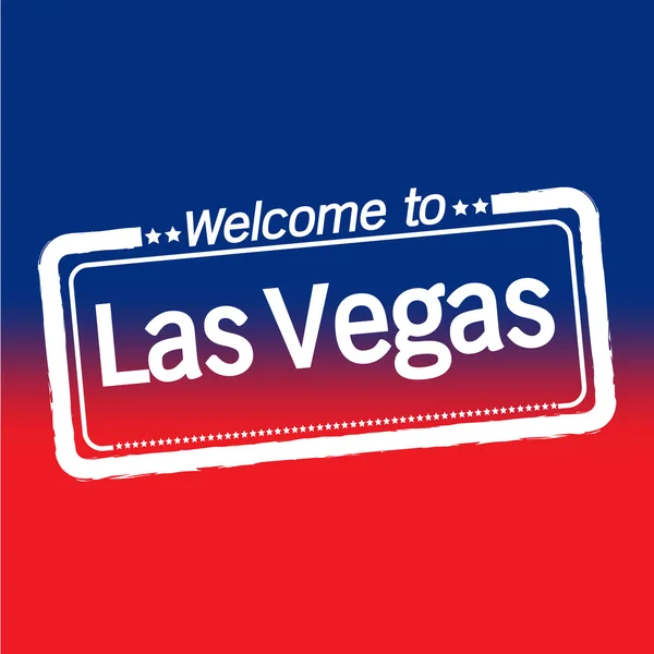 Willkommen in Las Vegas City — Stockvektor