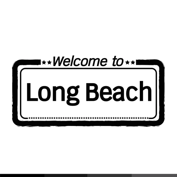 Bienvenue à Long Beach City — Image vectorielle