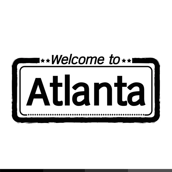 Bienvenue à Atlanta City — Image vectorielle